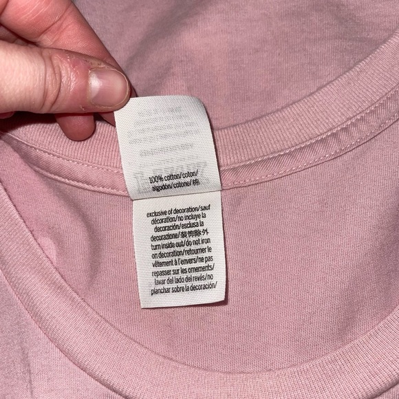 Victoria’s Secret PINK Tank Light Pink Graphic Logo Knot Front Small Women’s - Picture 10 of 11